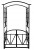 Pergola ogrodowa z bramką