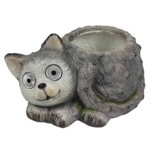 Lampka solarna kotek