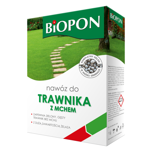 Nawóz do trawnika z mchem biopon