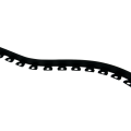 Obrzeże trawnikowe (ogrodowe) w rolce 40mm czarne