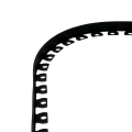 Obrzeże trawnikowe (ogrodowe) w rolce 40mm czarne