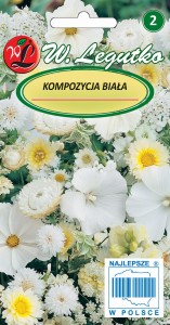 Kompozycja kwiatów białych