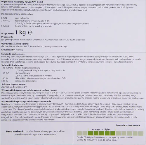 Naturalny nawóz do iglaków 1kg
