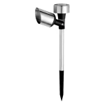 Lampa solarna ze stali nierdzewnej 13,5x5,5x36 cm