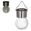 Lampa solarna ze stali nierdzewnej 6x6x13 cm