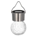 Lampa solarna ze stali nierdzewnej 6x6x13 cm