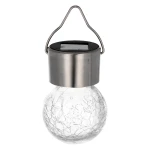 Lampa solarna ze stali nierdzewnej 6x6x13 cm