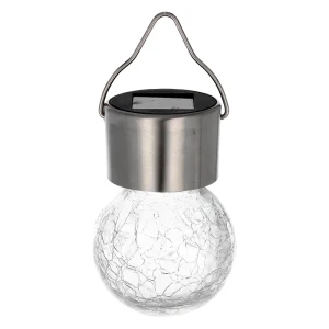 Lampa solarna ze stali nierdzewnej 6x6x13 cm