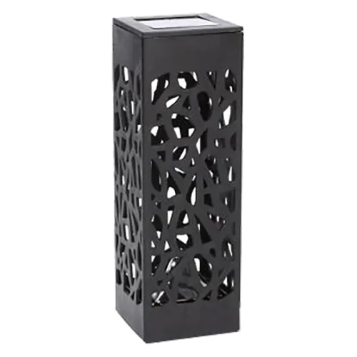 Lampa solarna ze stali nierdzewnej 6x6x29 cm