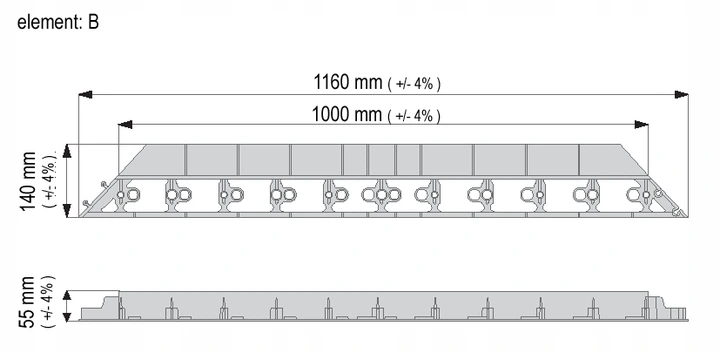 Obrzeże ogrodowe tworzywo sztuczne GardenPlus+ 2000 cm czarny