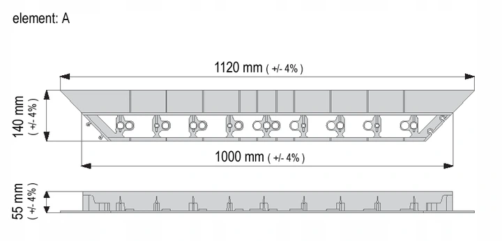 Obrzeże ogrodowe tworzywo sztuczne GardenPlus+ 2000 cm czarny