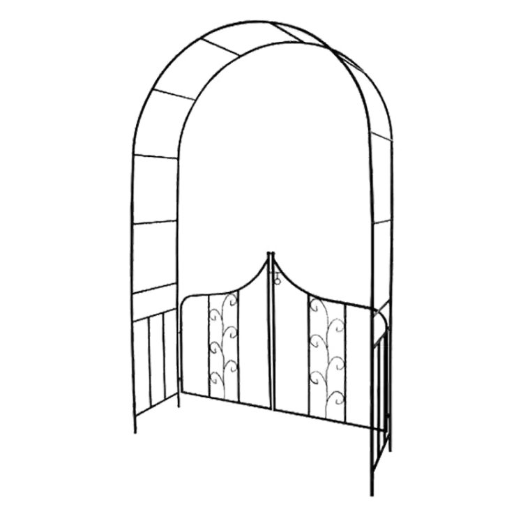 Pergola ogrodowa z bramką