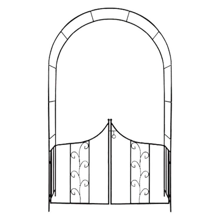 Pergola ogrodowa z bramką