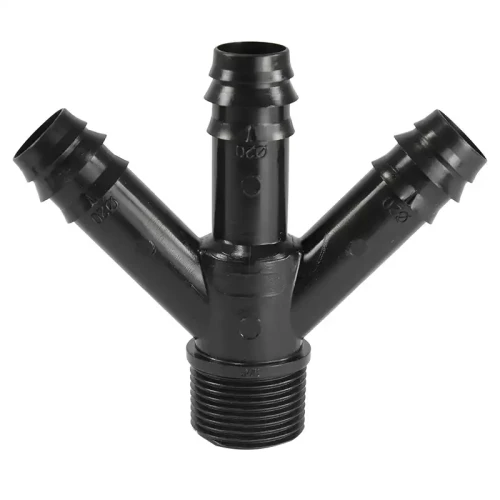 Rodzielacz 3-drożny POM 16mm x 3/4 karbowany