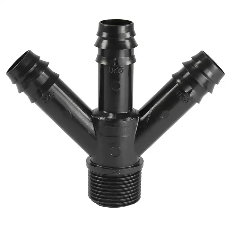 Rodzielacz 3-drożny POM 16mm x 3/4 karbowany