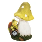 Figurka grzyb z żółwiem 40cm LED