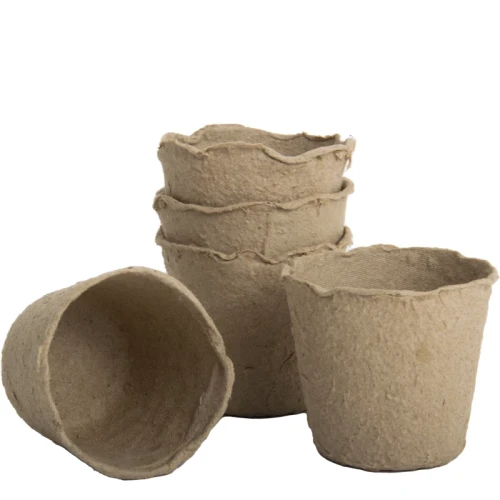 Doniczki torfowe okrągłe biodegradowalne