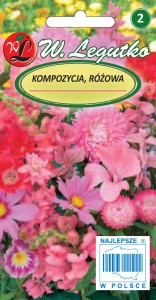 Kompozycja różowych kwiatów