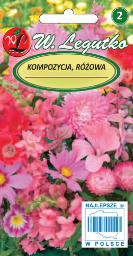 Kompozycja różowych kwiatów