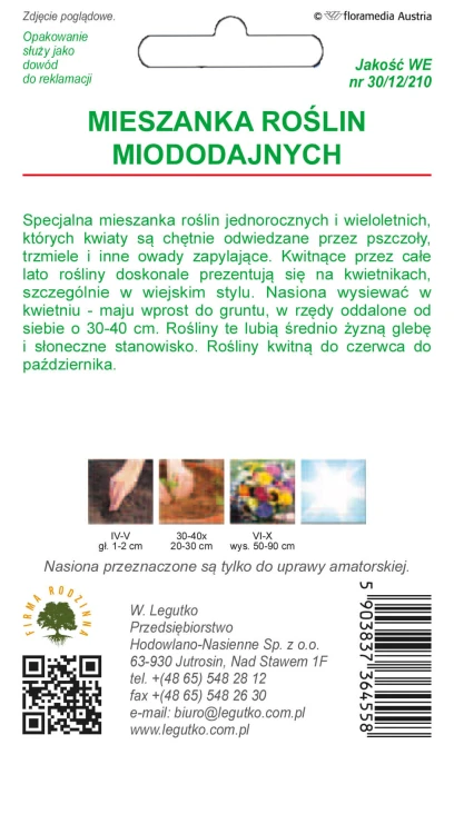 Mieszanka roślin miododajnych