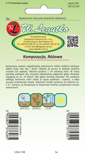 Kompozycja różowych kwiatów